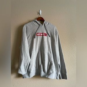 Nike Men’s “Just Do It” Hoodie Size XL Gray